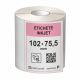 Etichete inkjet (JetGloss) in rola 102x75.5mm, adeziv permanent, 1000 buc/rola (compatibile Epson)